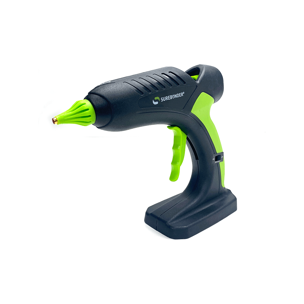 Surebonder, Cordless High Temperature Glue Gun, Black & Green